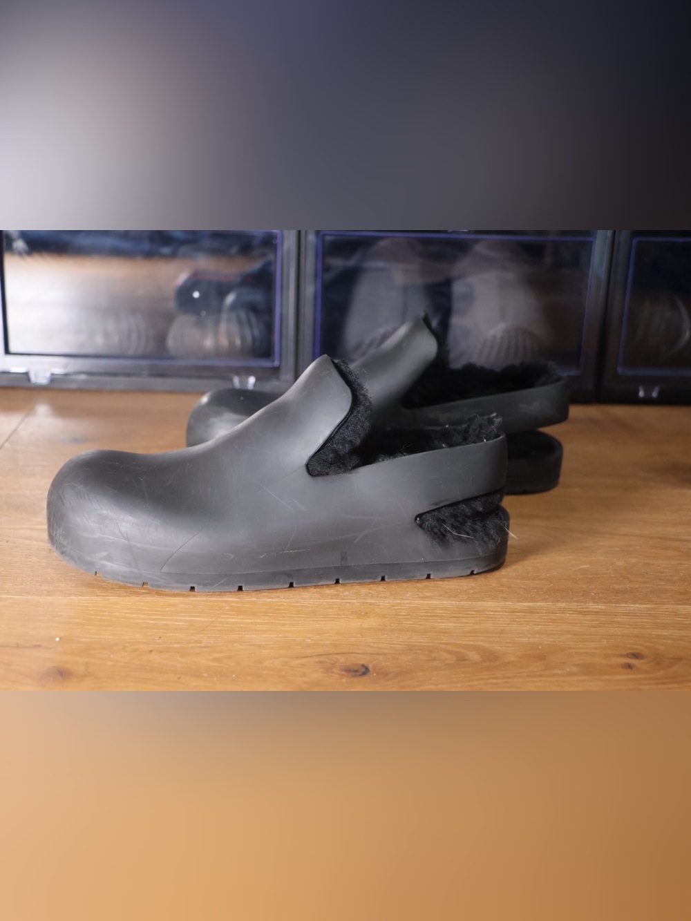 Bottega Veneta Black Rubber Clog Sole - Picture 3 of 5